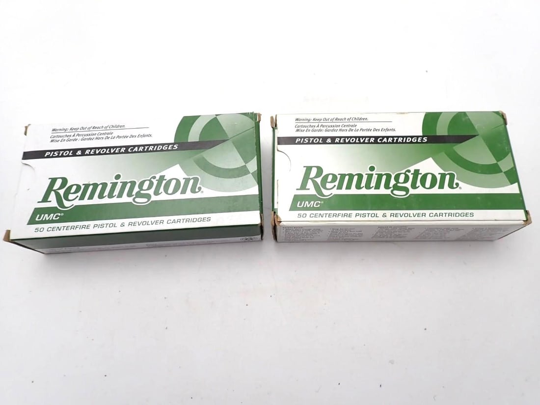 (2) Boxes of Remington .45 Auto Cartridges: (2) Boxes of Remington .45 Auto Cartridges