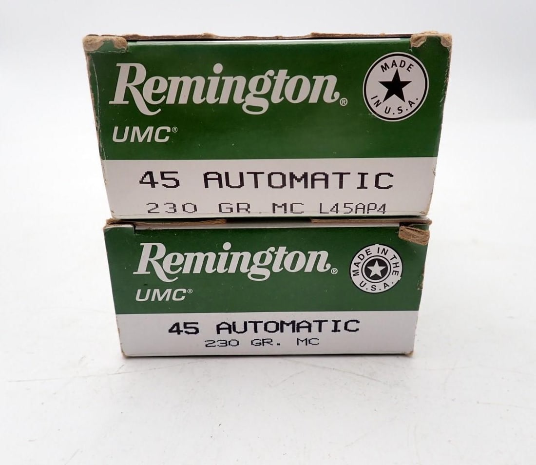 (2) Boxes of Remington .45 Auto Cartridges - 2