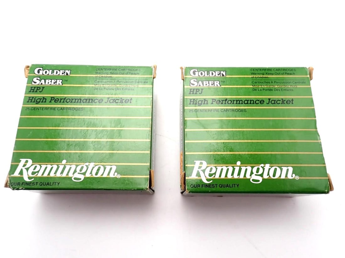 (2) Boxes of Remington Golden Saber .45 Auto Cartridges (1 of 2)