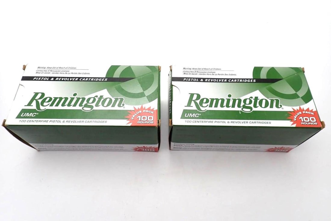 (2) 100 Round Boxes of Remington .45 Auto Cartridges (1 of 2)