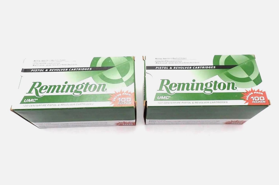 (2) 100 Round Boxes of Remington .45 Auto Cartridges: (2) 100 Round Boxes of Remington .45 Auto Cartridges