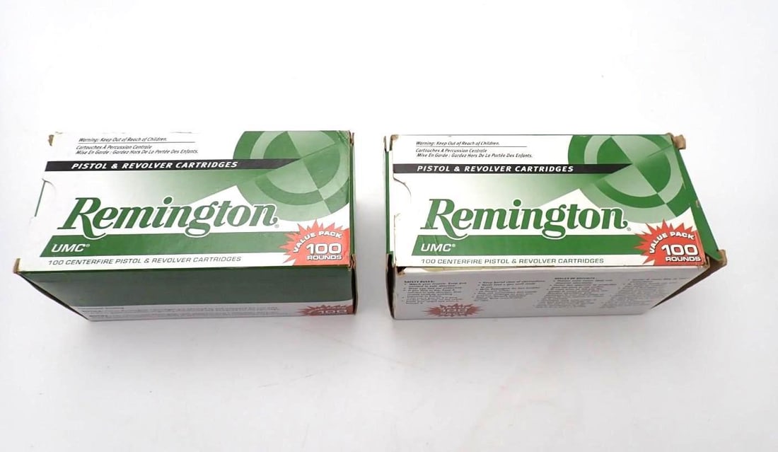 (2) 100 Round Boxes of Remington .45 Auto Cartridges (1 of 2)