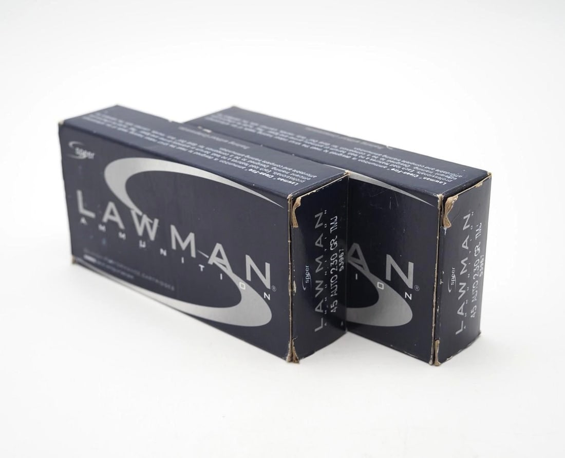 (2) Boxes of Speer Lawman .45 Auto Cartridges (1 of 3)