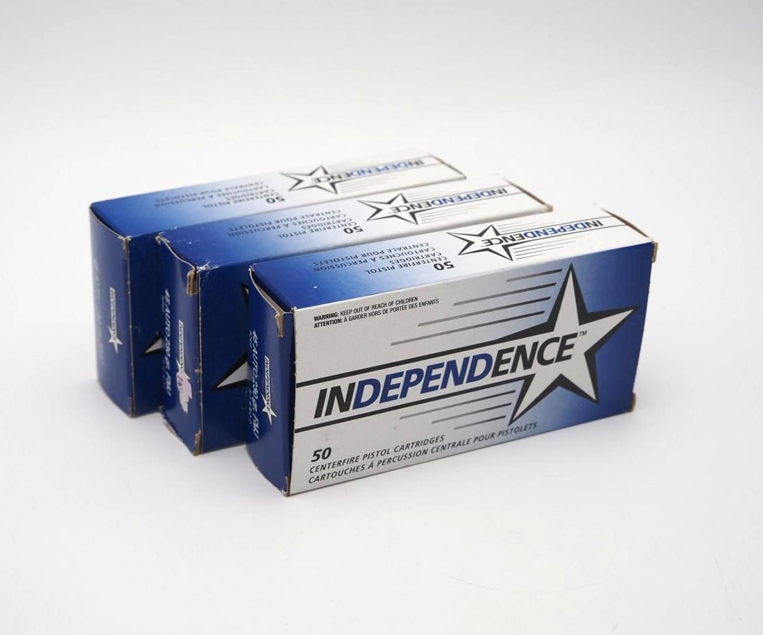 (3) Boxes of Independence .45 Auto Cartridges (1 of 2)