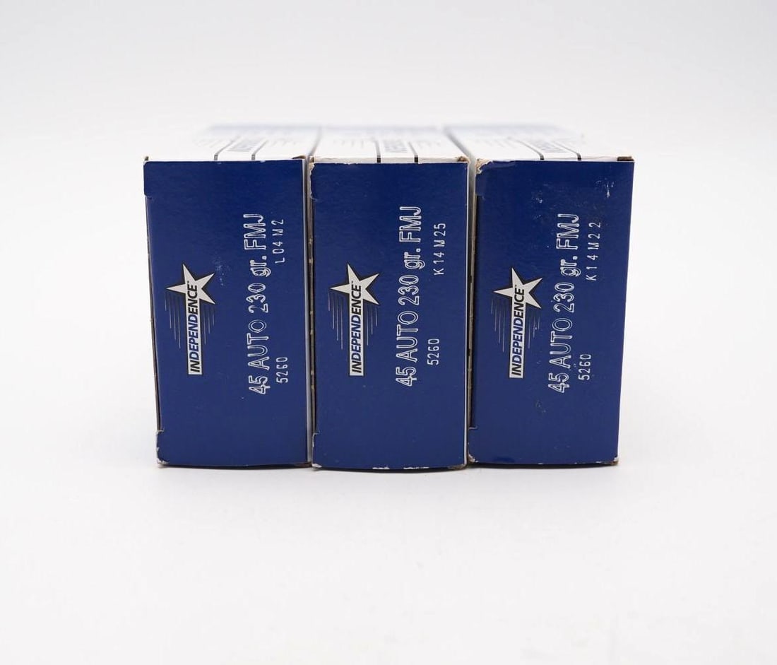 (3) Boxes of Independence .45 Auto Cartridges - 2