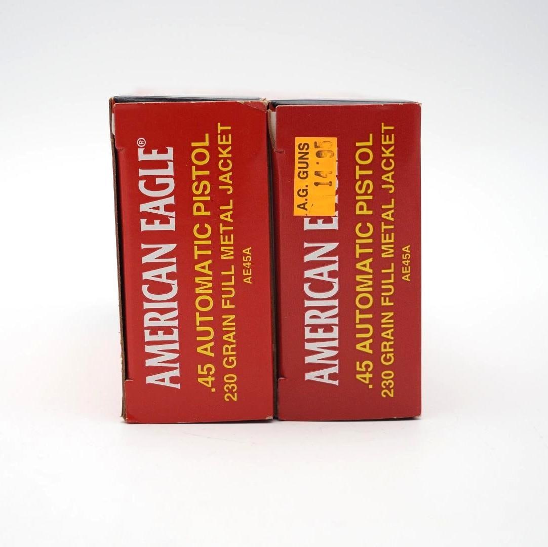 (2) Boxes of American Eagle .45 Auto Cartridges - 2