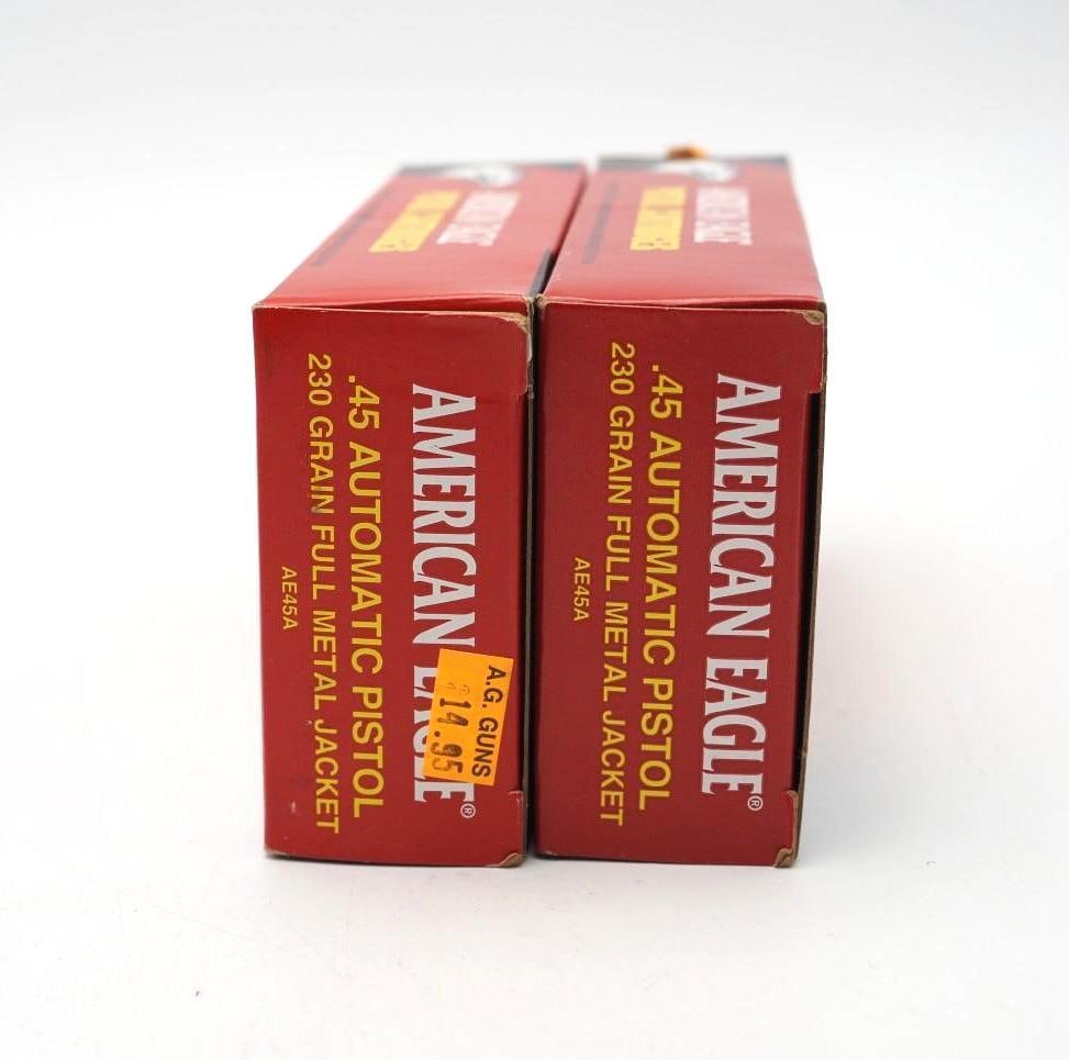 (2) Boxes of American Eagle .45 Auto Cartridges - 2