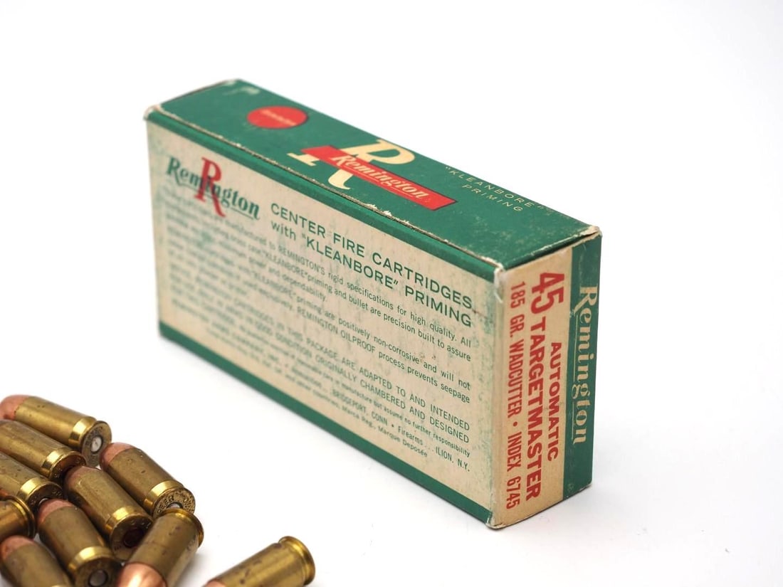 Vintage Box of Remington .45 Auto Cartridges - 4