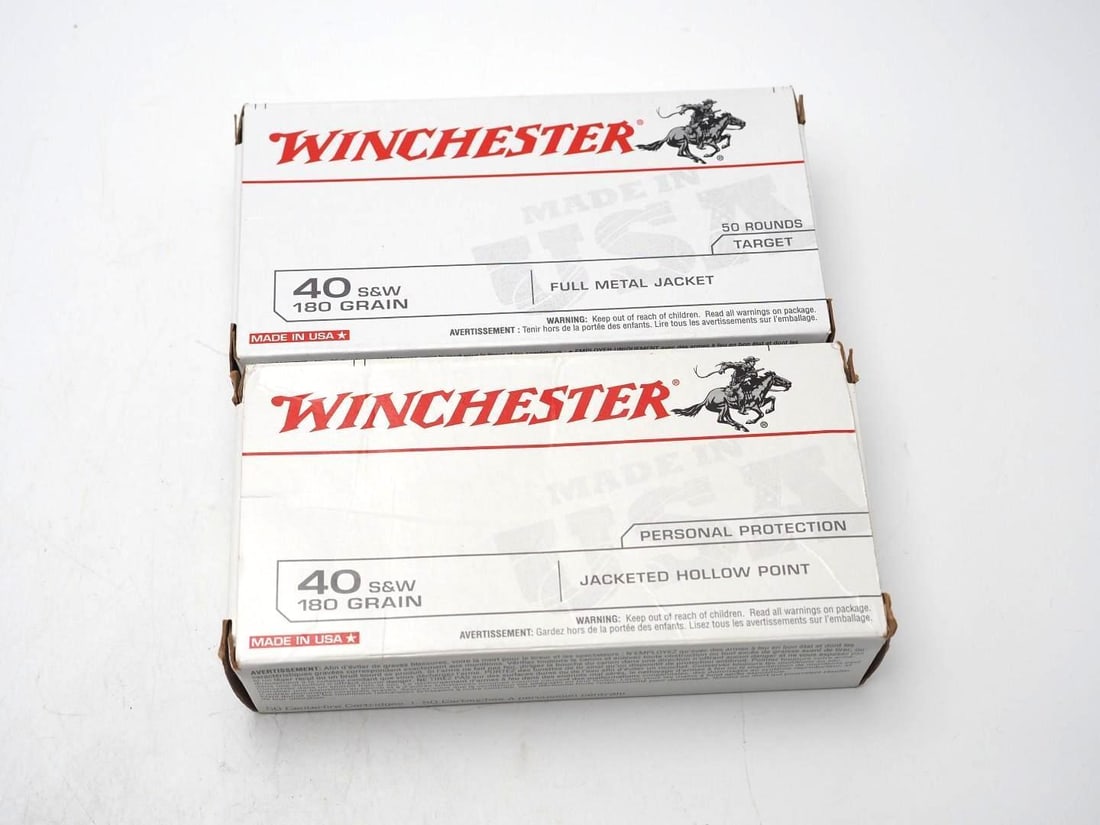 (2) Boxes of Winchester .40 S&W JHP Cartridges - 2