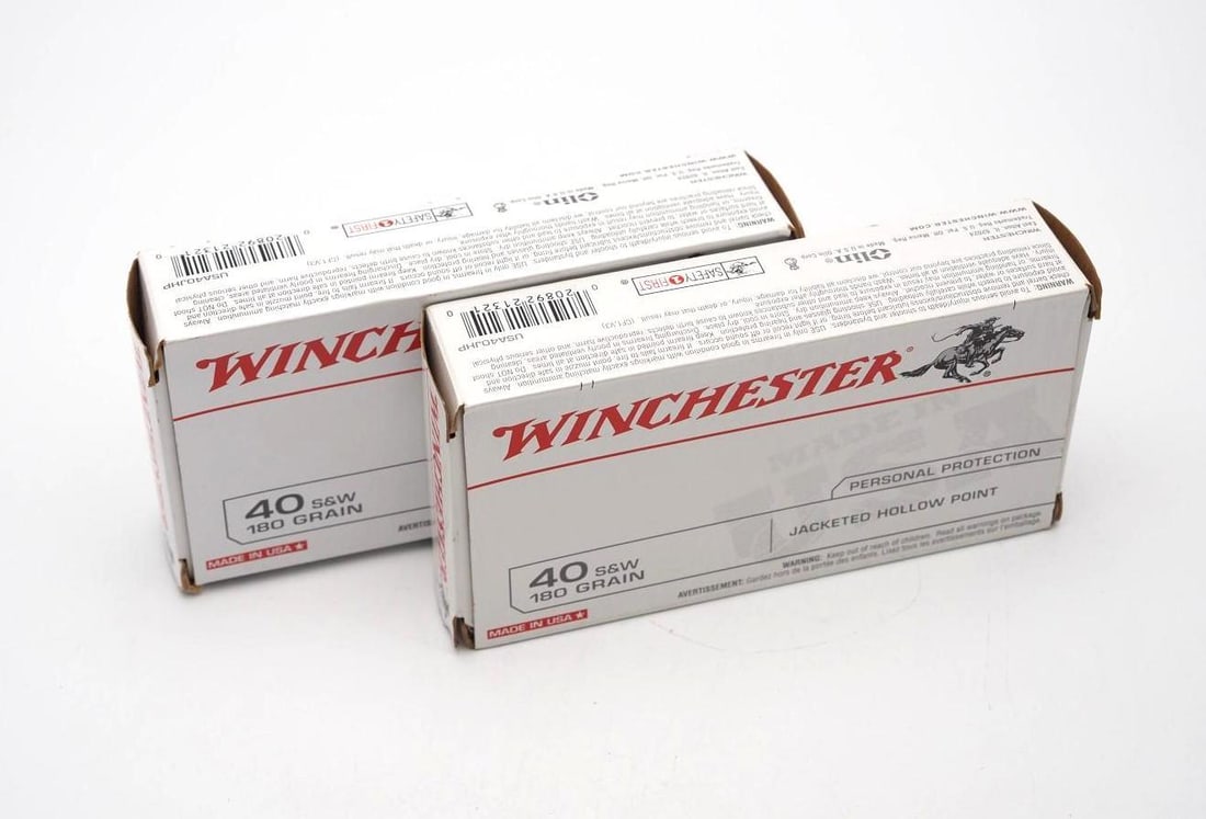 (2) Boxes of Winchester .40 S&W JHP Cartridges - 2