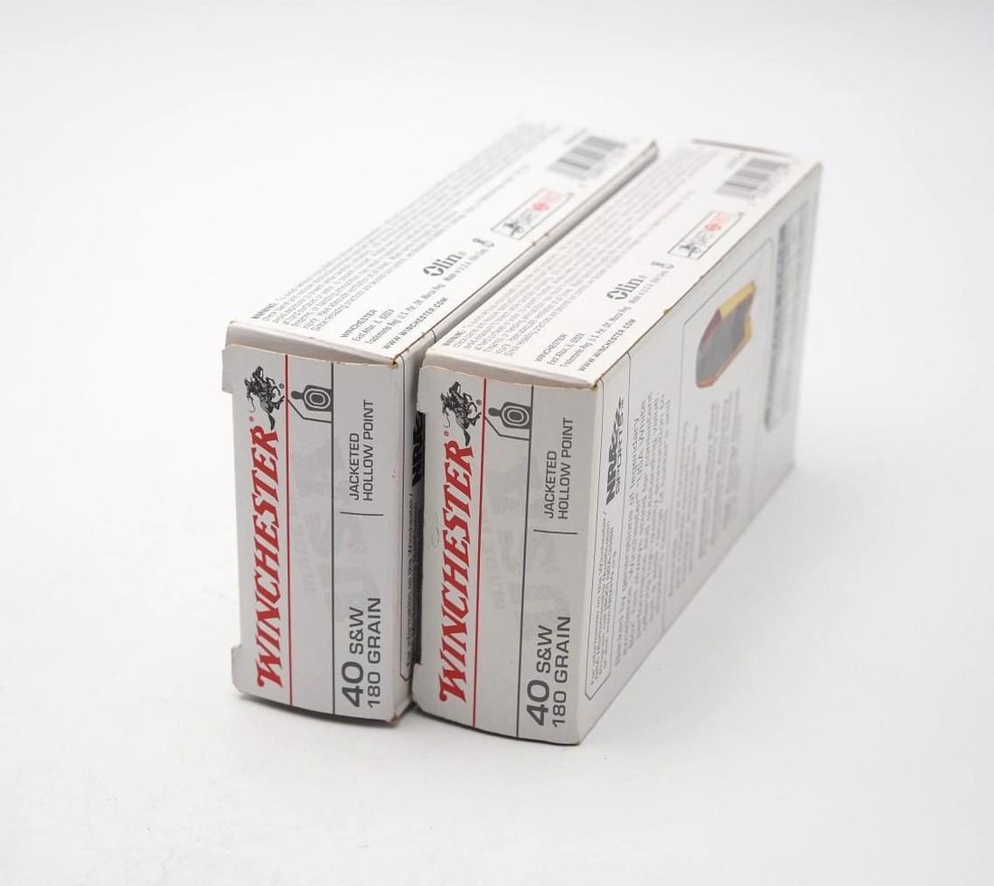 (2) Boxes of Winchester .40 S&W JHP Cartridges - 3