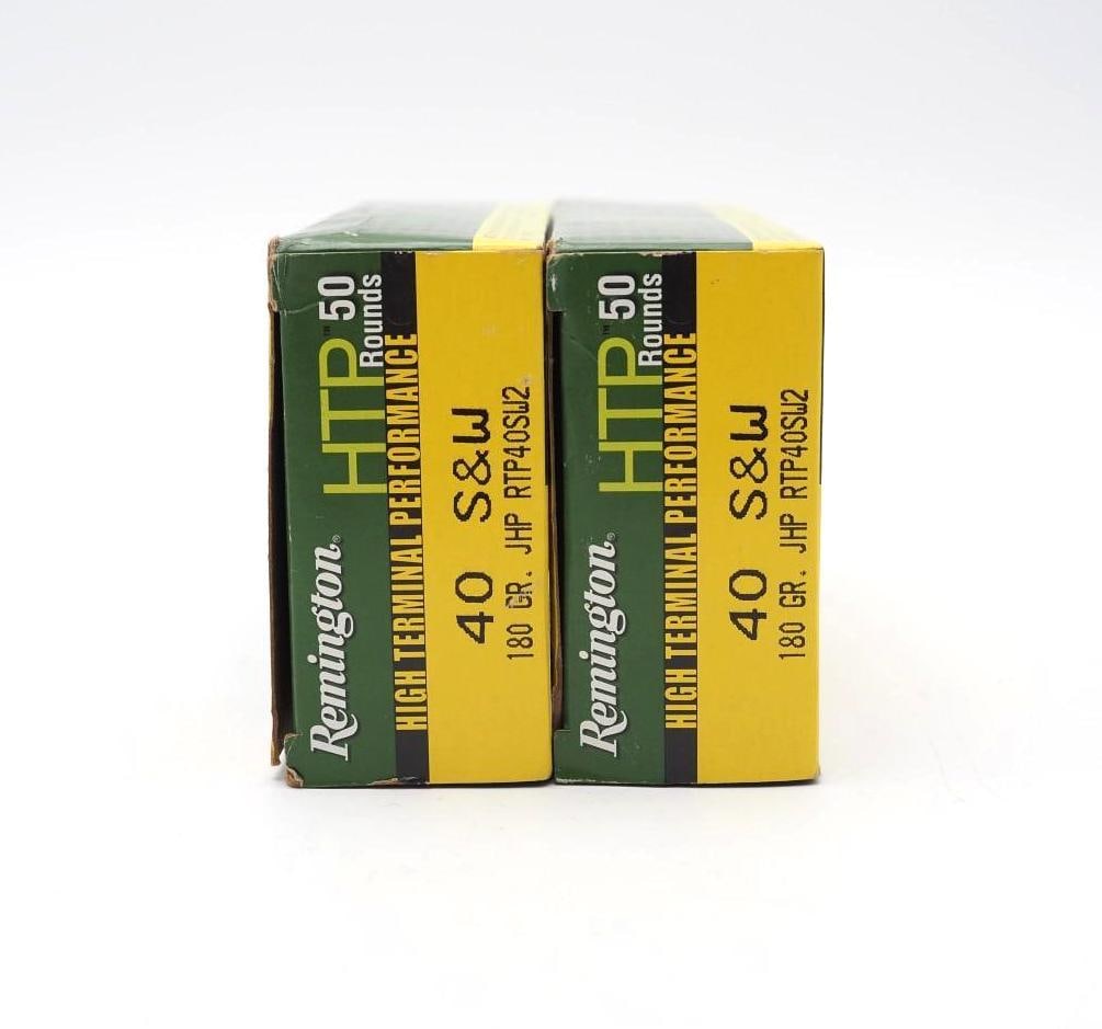 (2) Boxes of Remington .40 S&W JHP Cartridges - 3