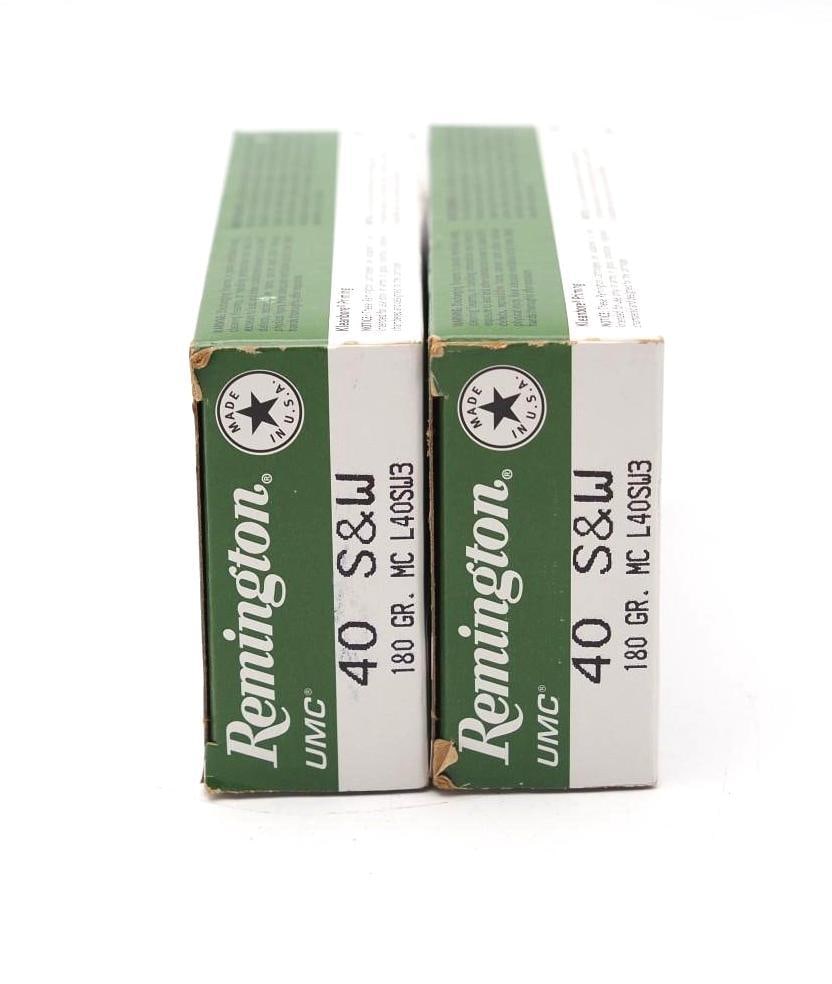 (2) Boxes of Remington .40 S&W Cartridges - 2