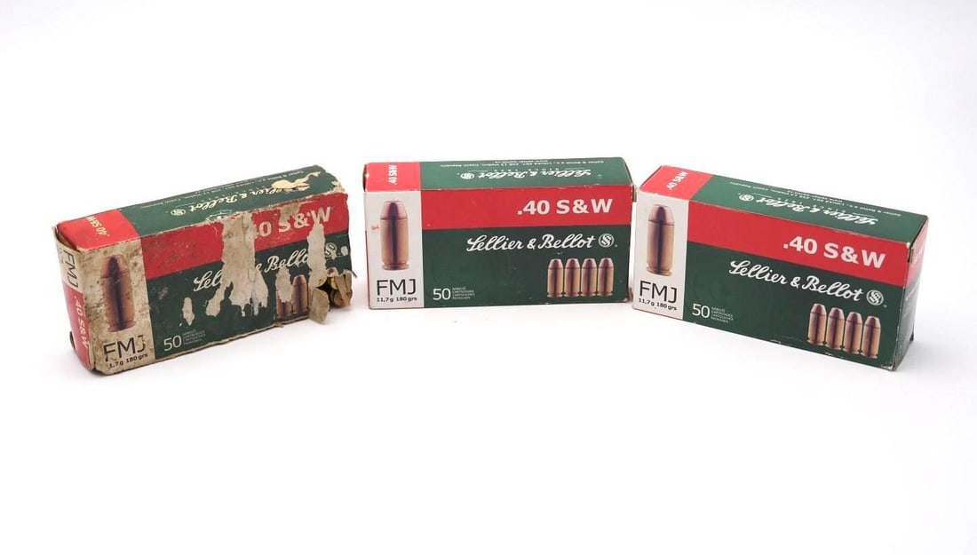 (3) Boxes of Sellier & Bellot .40 S&W Cartridges: (3) Boxes of Sellier & Bellot .40 S&W Cartridges