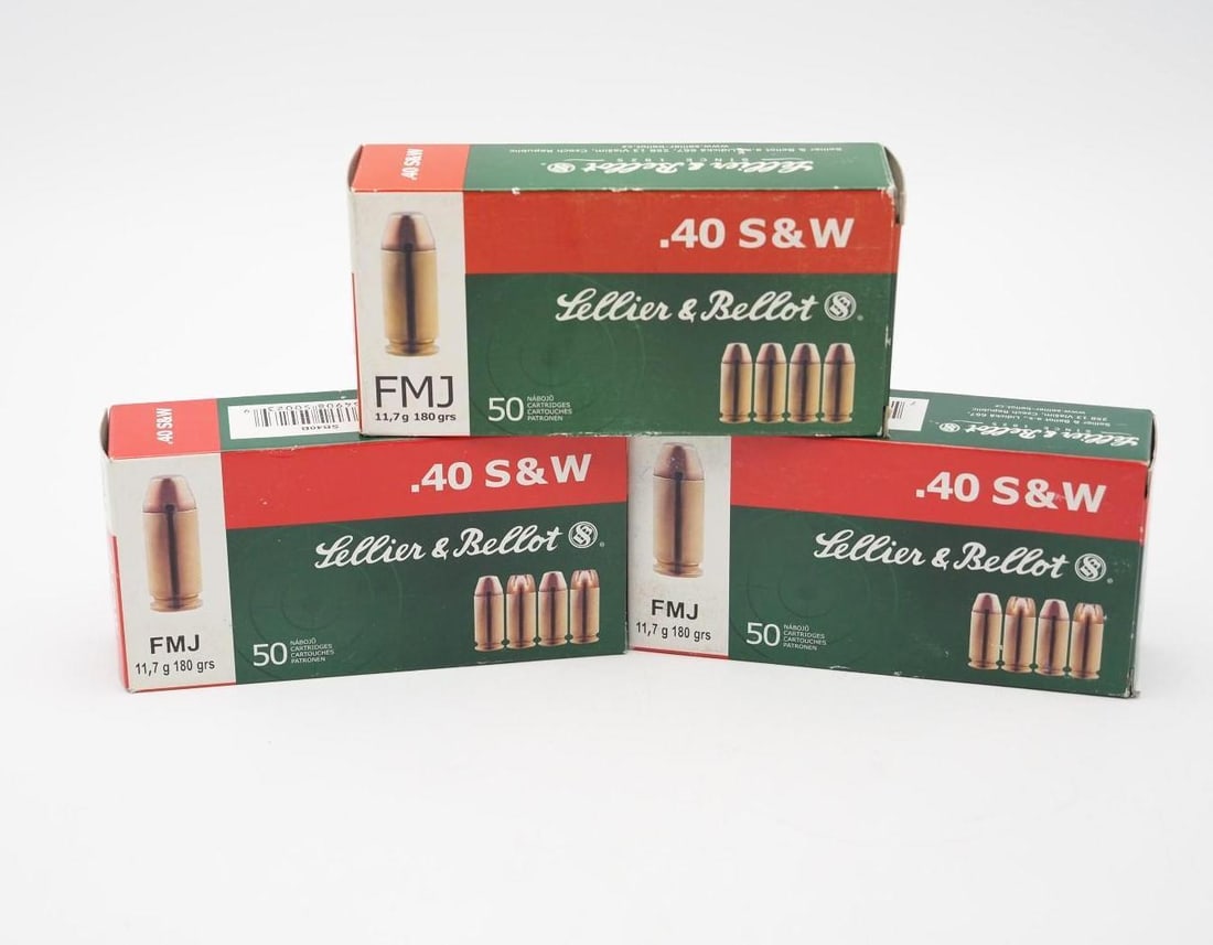 (3) Boxes of Sellier & Bellot .40 S&W Cartridges - 2