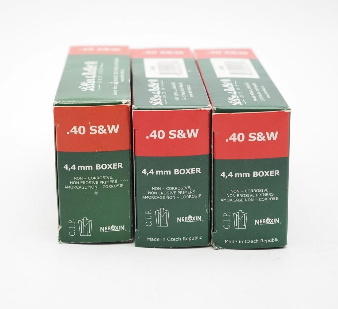 (3) Boxes of Sellier & Bellot .40 S&W Cartridges - 3