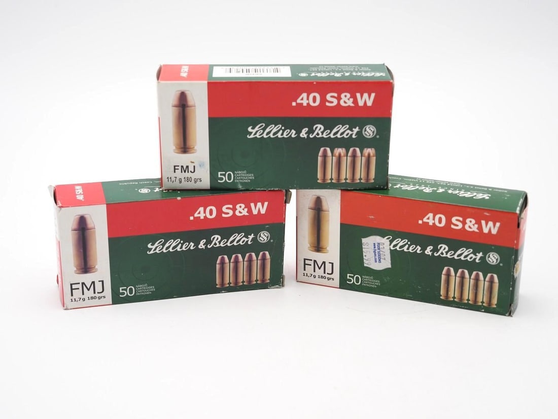 (3) Boxes of Sellier & Bellot .40 S&W Cartridges - 2