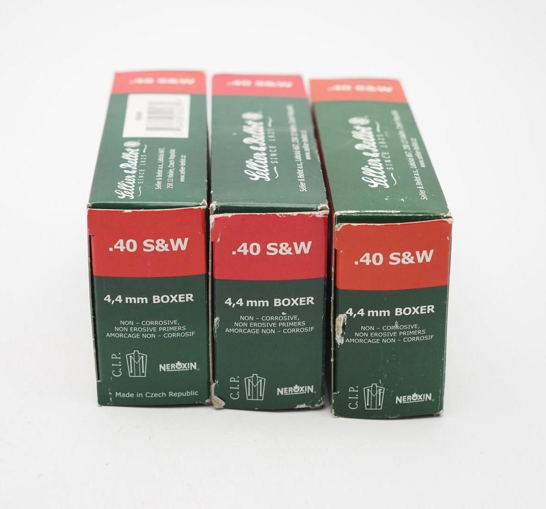 (3) Boxes of Sellier & Bellot .40 S&W Cartridges - 3