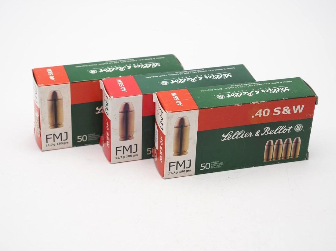 (3) Boxes of Sellier & Bellot .40 S&W Cartridges - 2