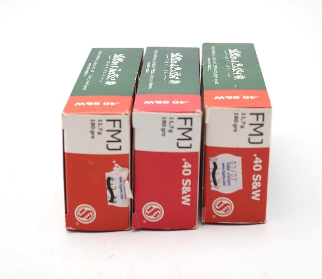 (3) Boxes of Sellier & Bellot .40 S&W Cartridges - 4