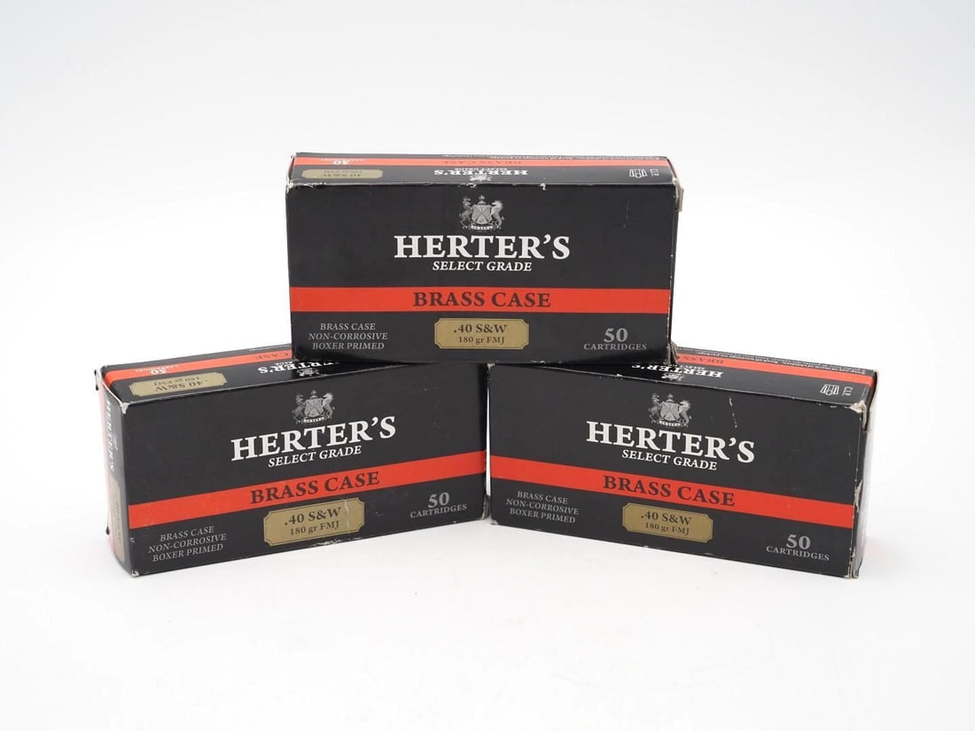 (3) Boxes of Herters .40 S&W Cartridges - 2