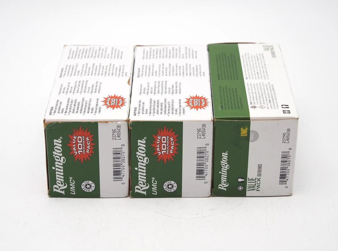 (3) 100 Round Boxes of Remington .40 S&W Cartridges - 3