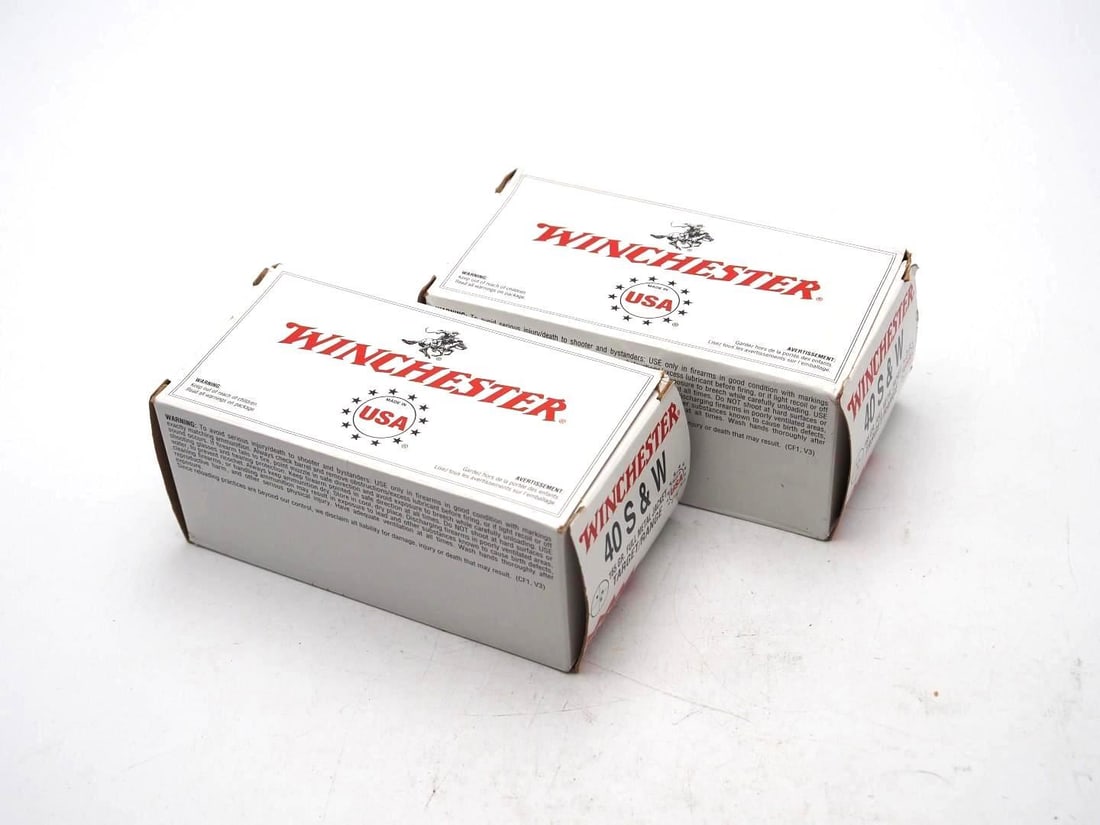 (2) 100 Round Boxes of Winchester .40 S&W Cartridges (1 of 3)