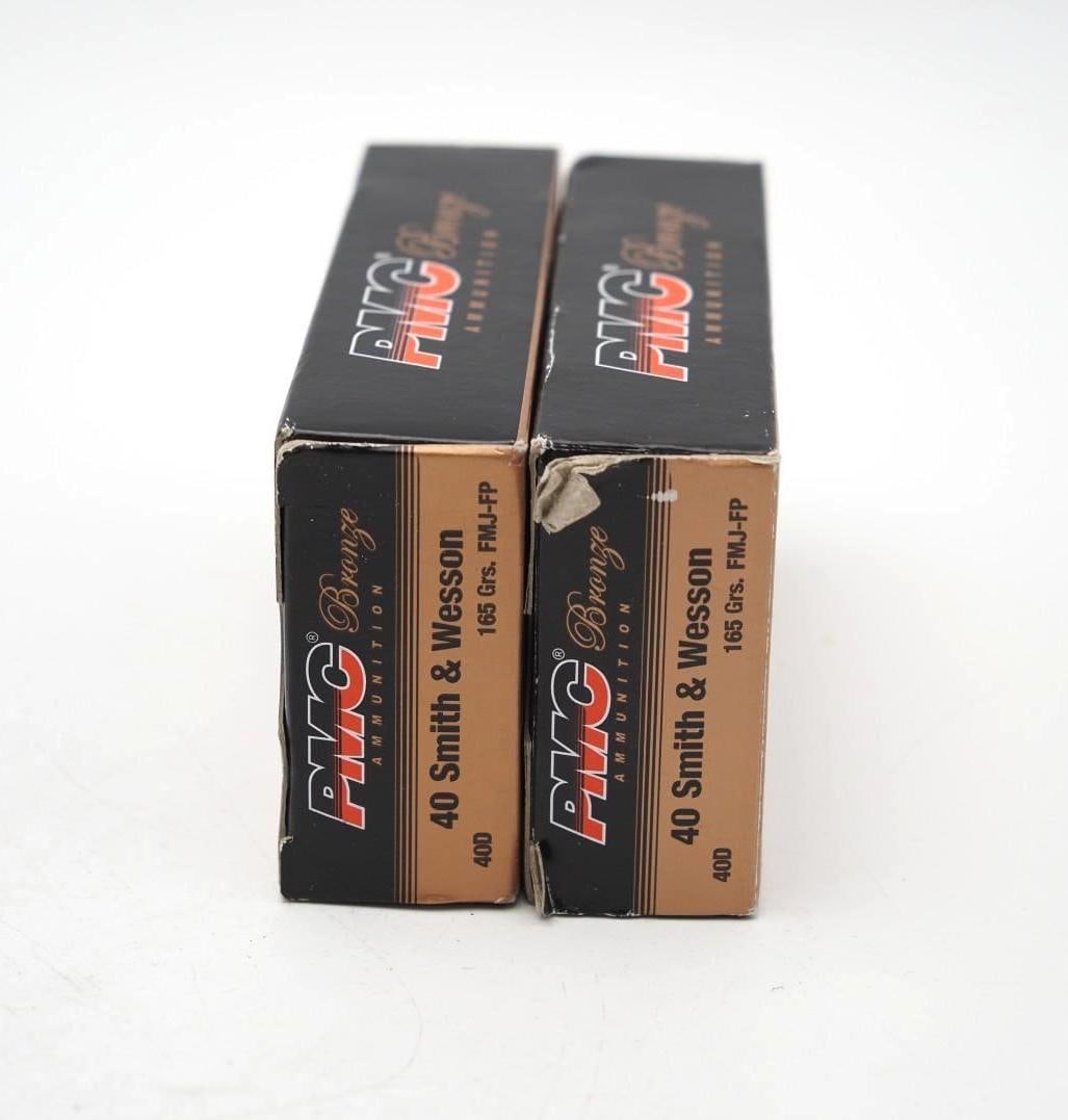 (2) Boxes of PMC Bronze .40 S&W Cartridges - 2