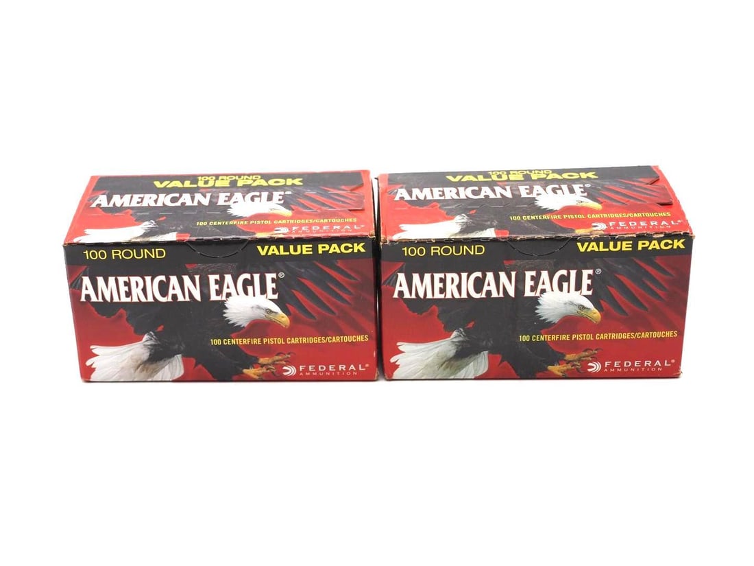 (2) 100 Round Boxes of American Eagle .40 S&W Cartridges: (2) 100 Round Boxes of American Eagle .40 S&W Cartridges