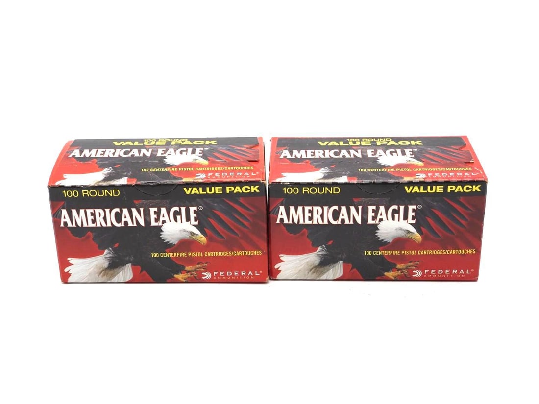 (2) 100 Round Boxes of American Eagle .40 S&W Cartridges: (2) 100 Round Boxes of American Eagle .40 S&W Cartridges