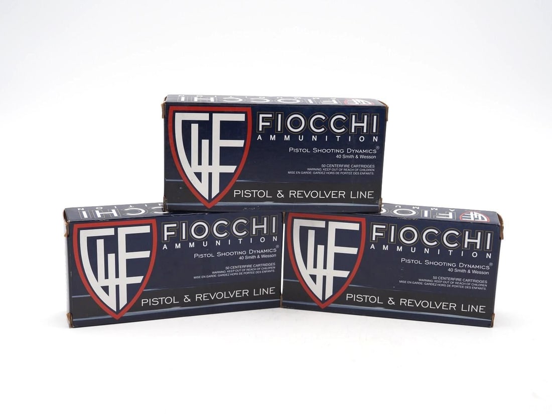 (3) Boxes of Fiocchi .40 S&W JHP Cartridges (1 of 3)
