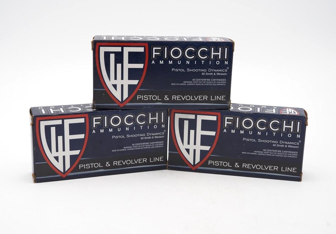 (3) Boxes of Fiocchi .40 S&W JHP Cartridges - 2