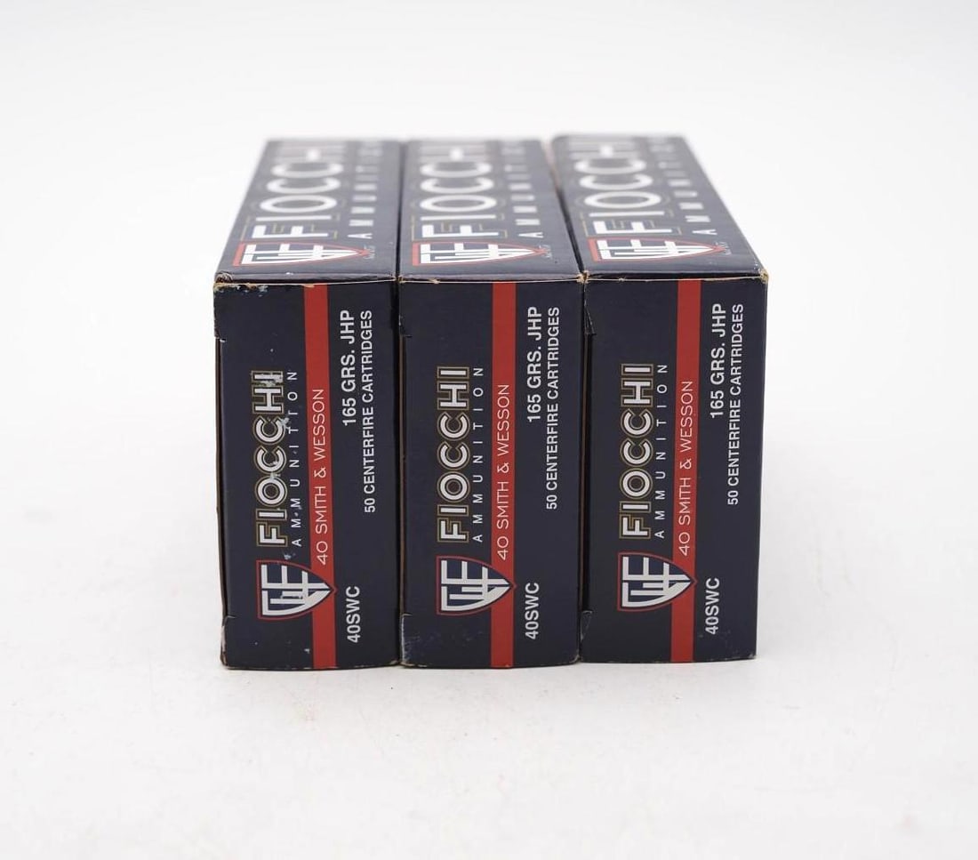 (3) Boxes of Fiocchi .40 S&W JHP Cartridges - 3