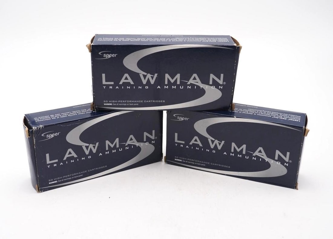 (3) Boxes of Speer Lawman .40 S&W Cartridges: (3) Boxes of Speer Lawman .40 S&W Cartridges