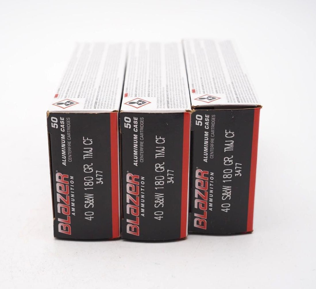 (3) Boxes of CCi Blazer .40 S&W Cartridges - 2