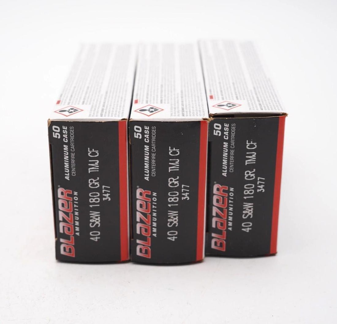 (3) Boxes of CCi Blazer .40 S&W Cartridges - 3