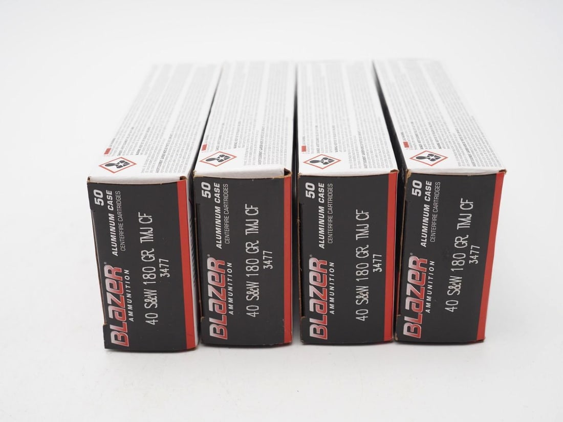 (4) Boxes of CCi Blazer .40 S&W Cartridges - 2
