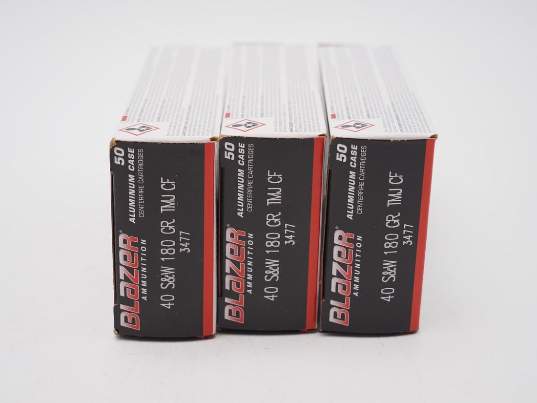 (3) Boxes of CCi Blazer .40 S&W Cartridges - 3
