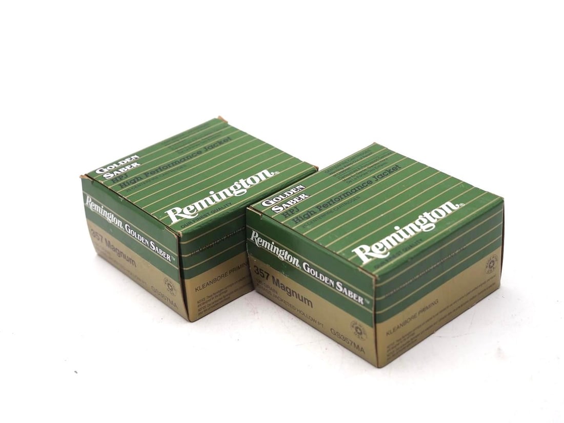 (2) Boxes of Remington Golden Saber .357 Mag. Cartridges (1 of 2)