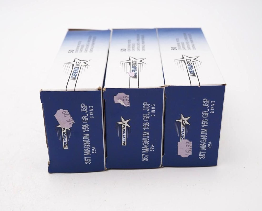 (3) Boxes of Independence .357 Mag. Cartridges - 3