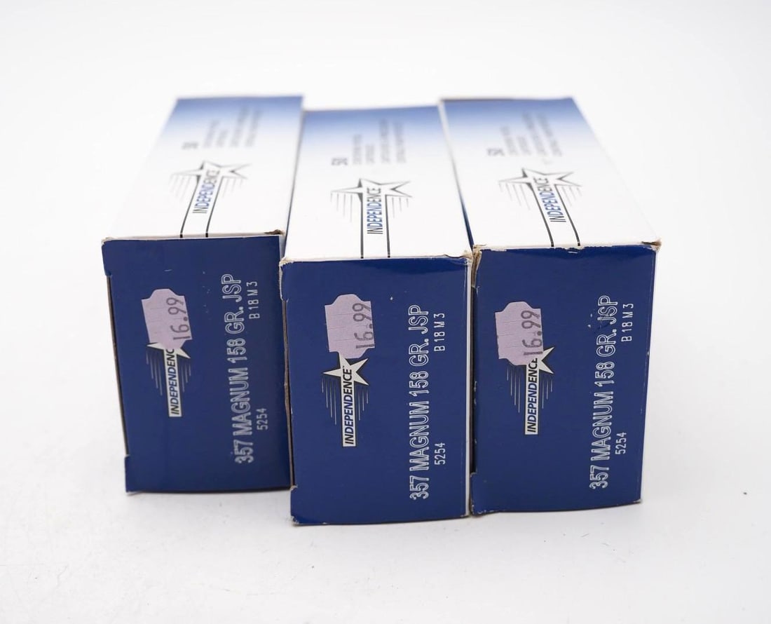 (3) Boxes of Independence .357 Mag. Cartridges - 3