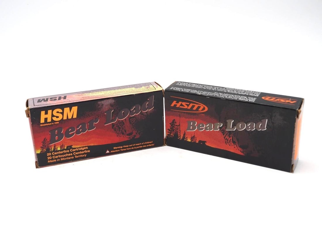 (2) Boxes of HSM Bear Load .500 S&W Cartridges (1 of 4)