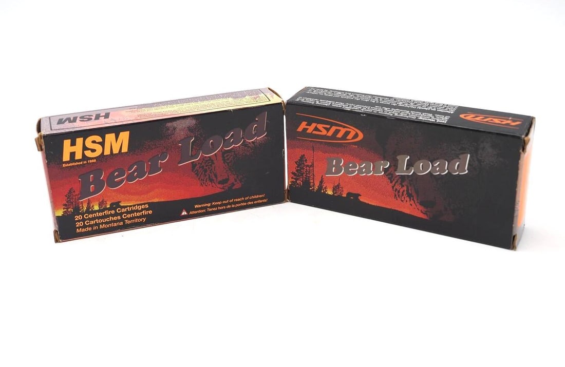 (2) Boxes of HSM Bear Load .500 S&W Cartridges - 2