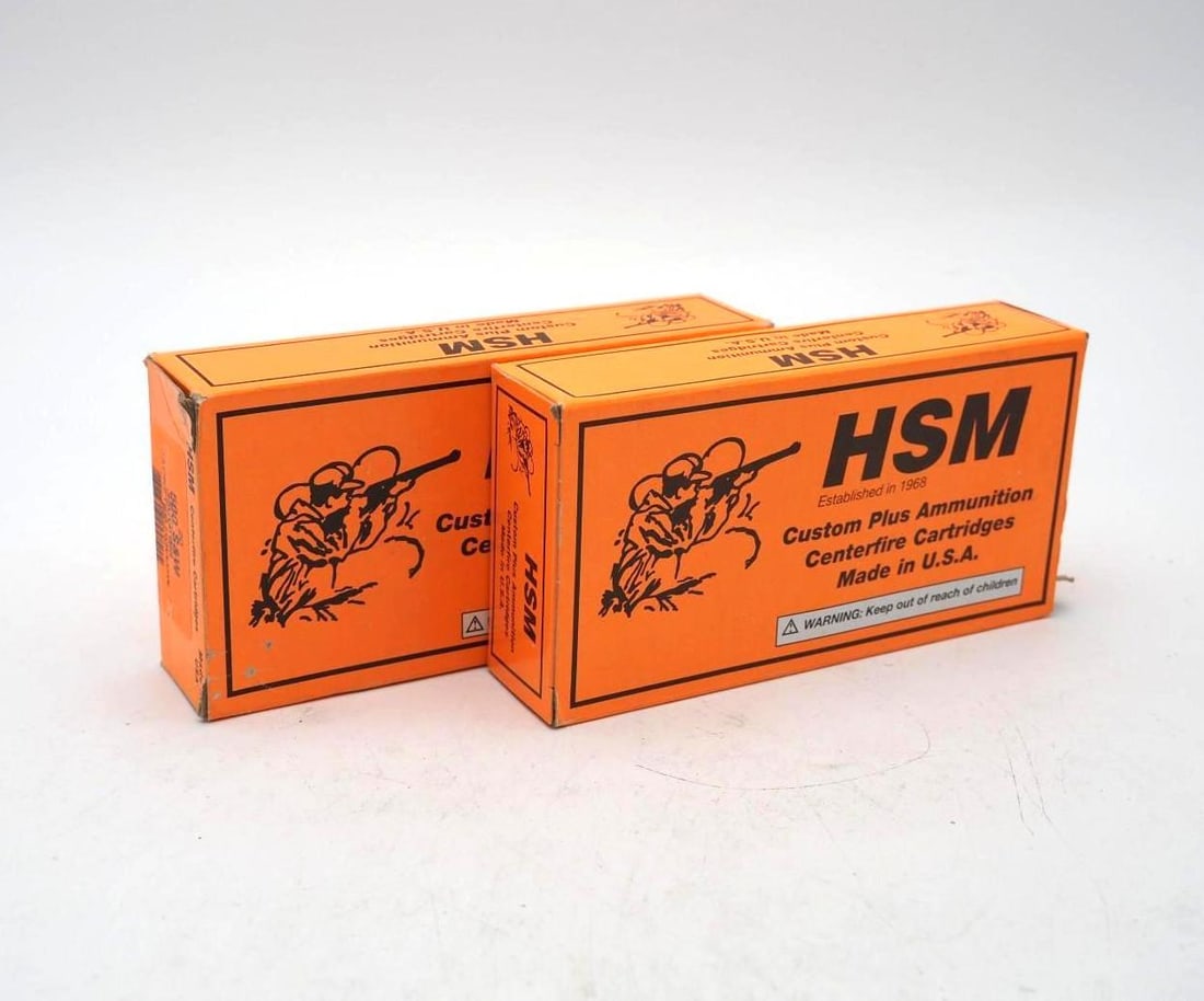 (2) Boxes of HSM JHP .500 S&W Cartridges: (2) Boxes of HSM JHP .500 S&W Cartridges