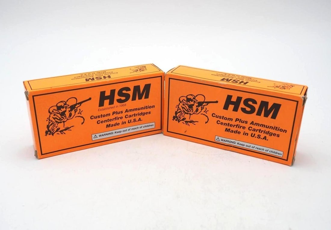 (2) Boxes of HSM JHP .500 S&W Cartridges: (2) Boxes of HSM JHP .500 S&W Cartridges