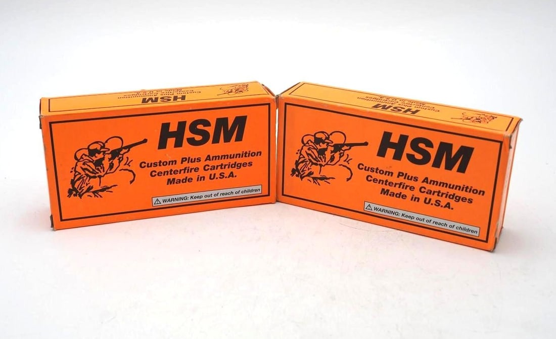 (2) Boxes of HSM JHP .500 S&W Cartridges: (2) Boxes of HSM JHP .500 S&W Cartridges