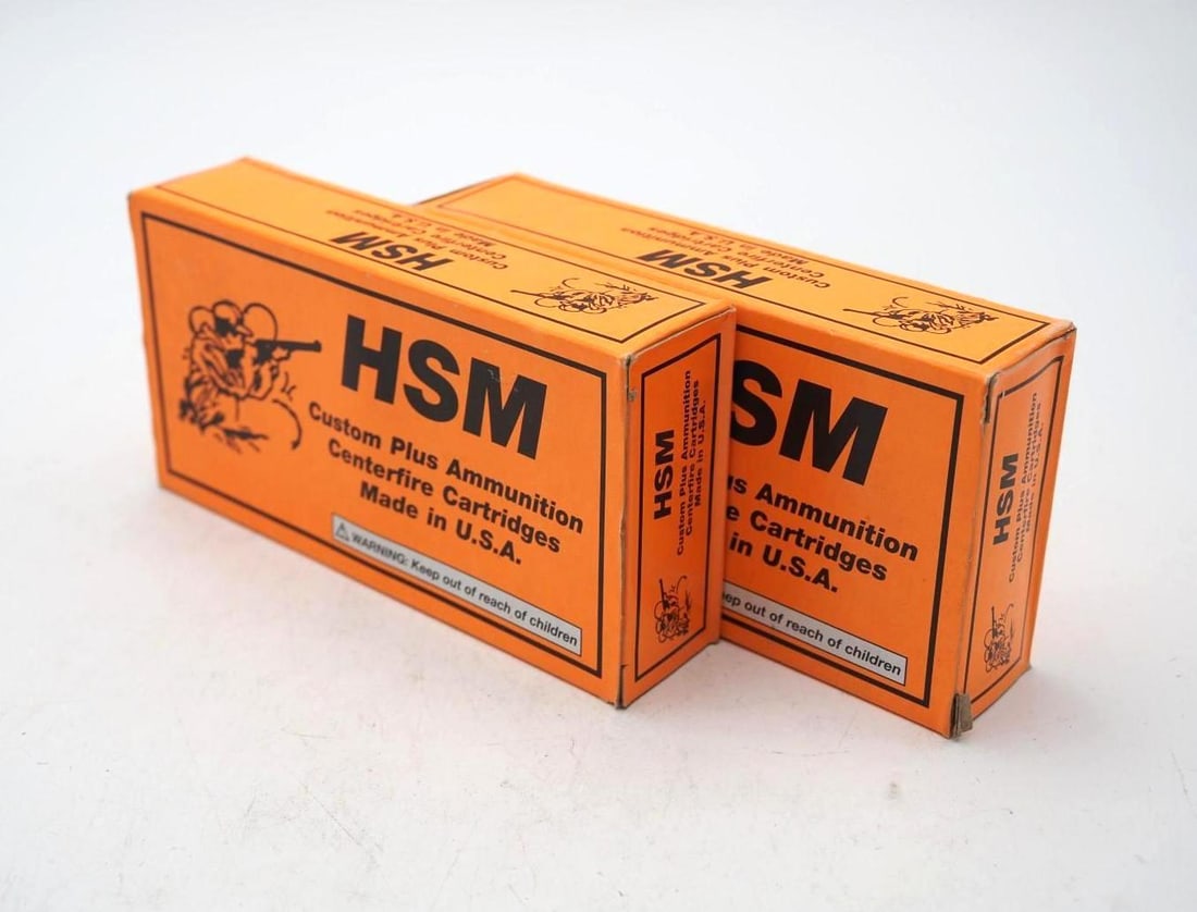 (2) Boxes of HSM JHP .500 S&W Cartridges: (2) Boxes of HSM JHP .500 S&W Cartridges