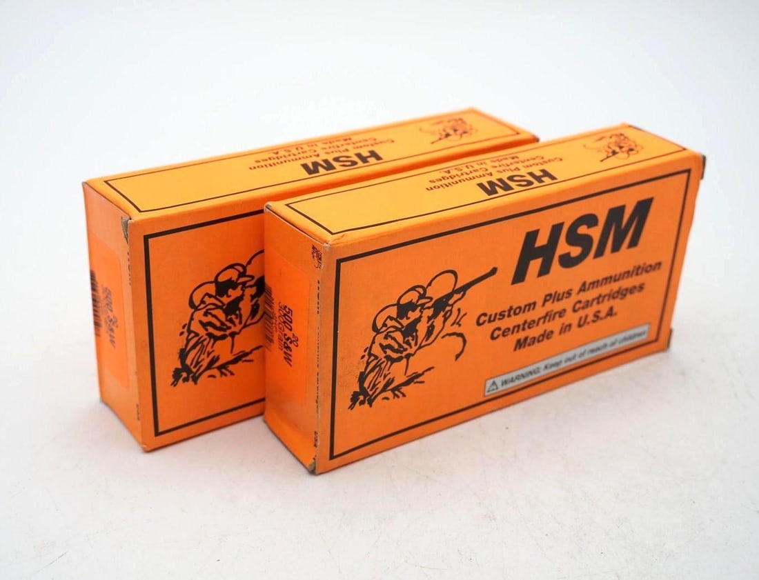 (2) Boxes of HSM JHP .500 S&W Cartridges: (2) Boxes of HSM JHP .500 S&W Cartridges