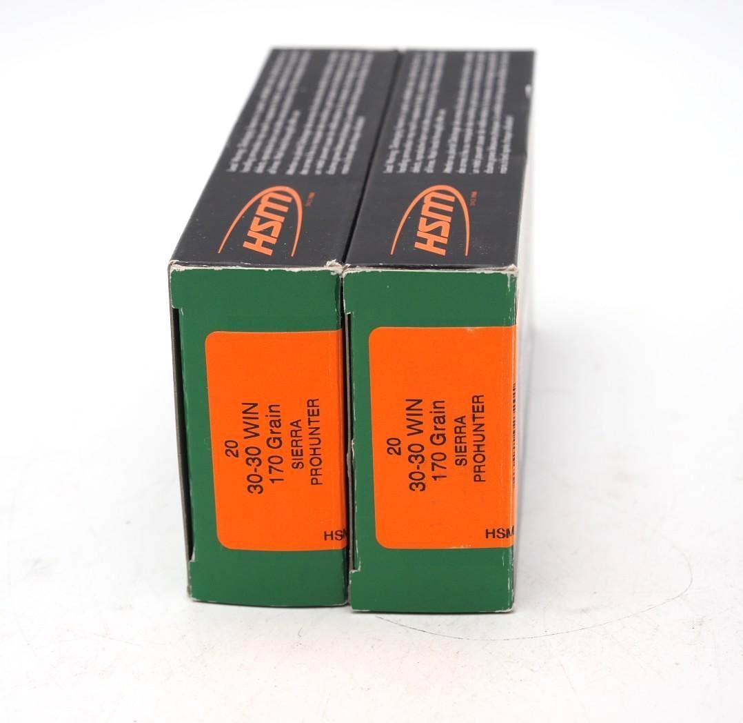 (2) Boxes of HSM Game King .30-30 Cartridges - 2