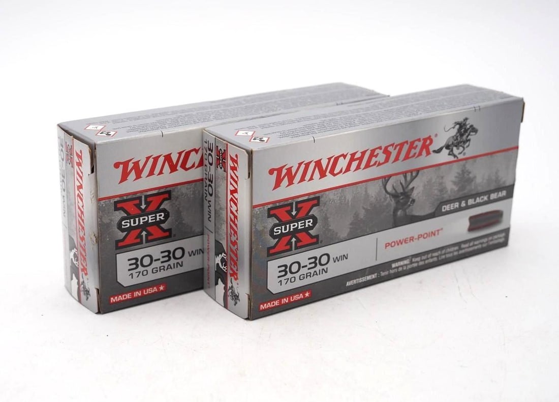 (2) Boxes of Winchester .30-30 Cartridges: (2) Boxes of Winchester .30-30 Cartridges